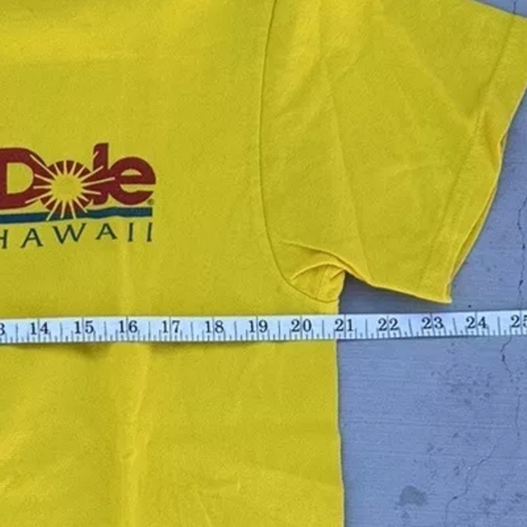 Vintage Y2K Dole Hawaii Yellow Unisex T-Shirt Size M - Picture 6 of 7